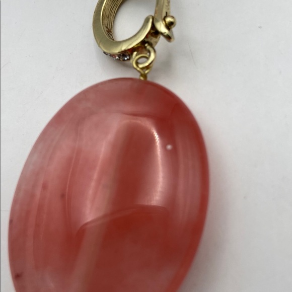 Heidi Daus Loop Back Around Transformable Charms Long Necklace Coral 52”L - Picture 9 of 13